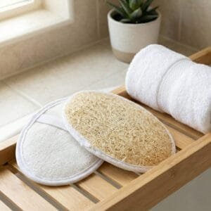 Bath loofah for brighter clean