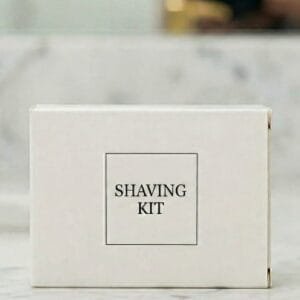Hotel guest shaving kit