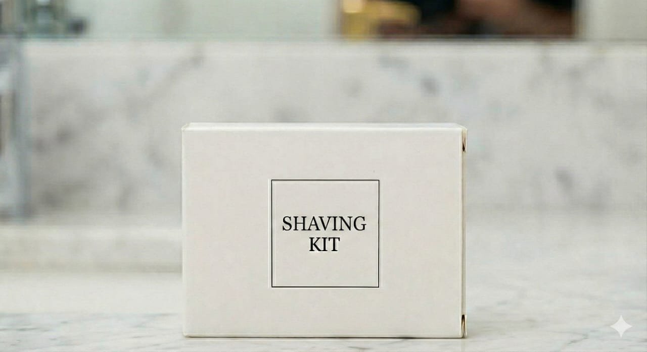Hotel guest shaving kit