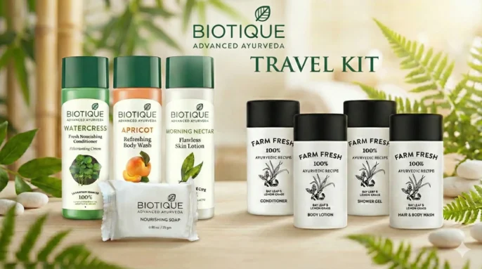 Biotique farm fresh travel kits wholesale supplier in india for hotels