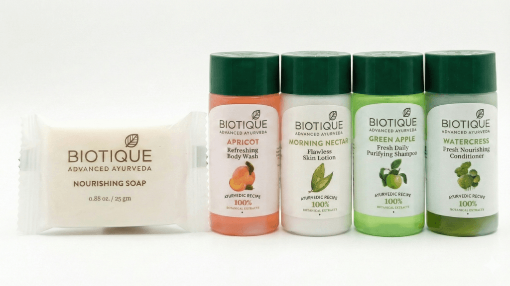 Biotique travel kit for hotels