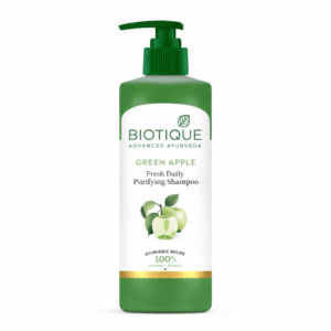 Biotique green apple shampoo bottle