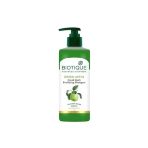 Biotique Bio Green Apple Shampoo, Wall Mount Pump Bottle, 380ml