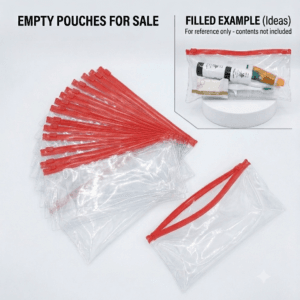 Ziplock Plastic Packing Pouch For Hotel Toiletries